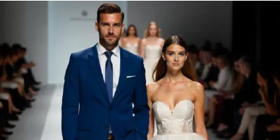 Défilé de robes et costumes de mariés au Salon du Mariage de Neufchâtel-en-Bray